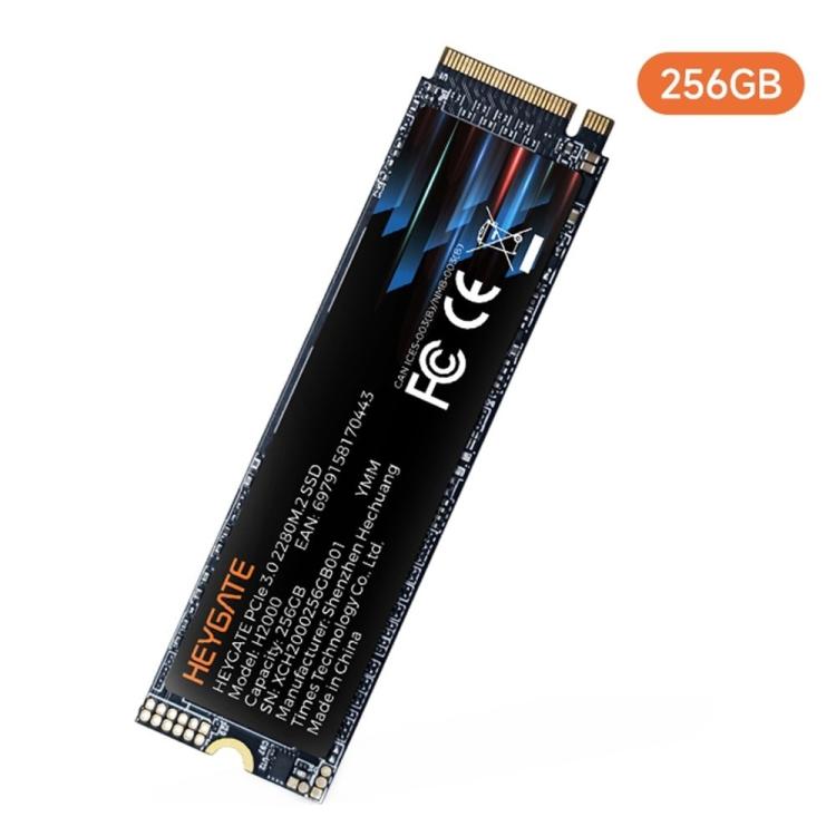 SSD HEYGATE H2000 PCIe 3.0 NVMe 2400MB/s in lettura 3D NAND M.2 2280, 256G, 512G