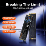 SSD HEYGATE H2000 PCIe 3.0 NVMe 2400MB/s in lettura 3D NAND M.2 2280, 256G, 512G
