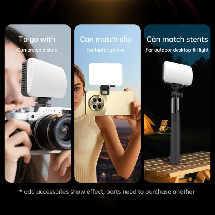 K12 RGB LED Fill Light 118 Beads 10W Magnetic Portable Photography Light with Diffuser