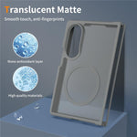 Set 5 in 1: custodia magnetica per telefono con effetto pelle, 2 pellicole protettive esterne per lo schermo + 2 pellicole protettive interne in idrogel per lo schermo., For Galaxy Z Fold8 5G