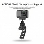 Staffa universale con cinghia elastica per bicicletta, fissaggio fisso, For DJI Osmo Action 6