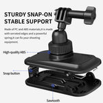 Clip magnetica a sgancio rapido regolabile a 360° per zaino, compatibile con DJI, Insta360, GoPro e altre action camera., For Action Cameras