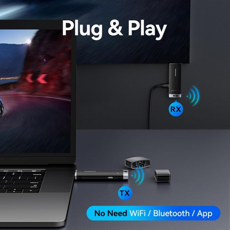 Kit di estensione trasmettitore e ricevitore video HDMI wireless Vention ADCB0
