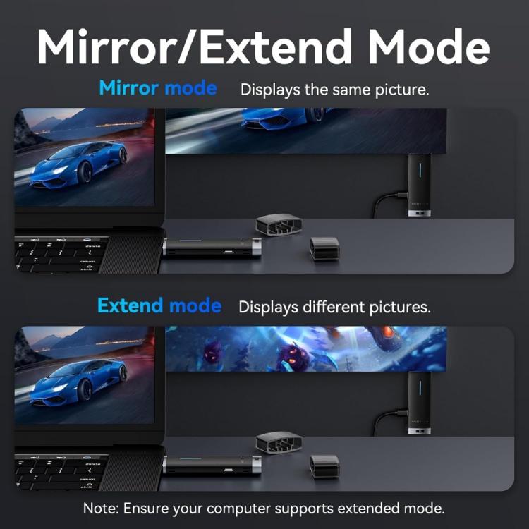 Kit di estensione trasmettitore e ricevitore video HDMI wireless Vention ADCB0