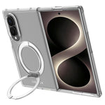 Custodia magnetica per telefono LeReach TOC Crystal Series con supporto girevole Armor., For Galaxy Z Fold8 5G