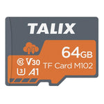 TALIX M102 TF Card U3 V30 A1 4K UHD Video Storage Memory Card, M102-32G, M102-64G, M102-128G, M102-256G, M102-512G