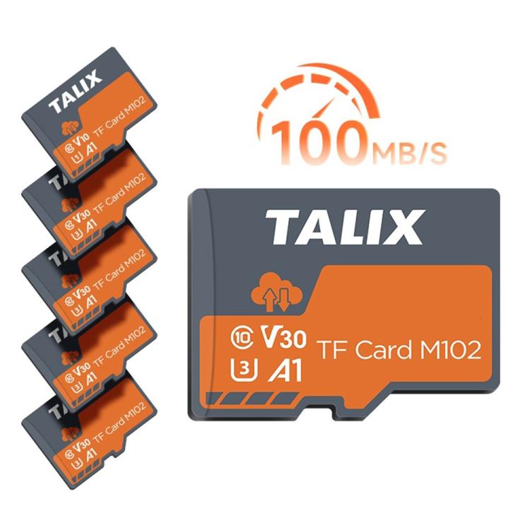 TALIX M102 TF Card U3 V30 A1 4K UHD Video Storage Memory Card, M102-32G, M102-64G, M102-128G, M102-256G, M102-512G