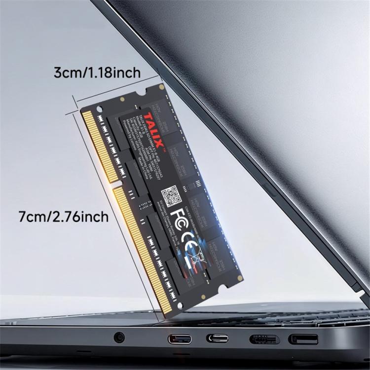 TALIX X1-B PC3-12800 SO-DIMM 204 Pin 1.5V Memory Module 1600MHz DDR3 Laptop RAM, 4GB, 8GB