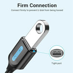 VENTION CCS Series 0.15m USB 2.0 Type-C Male to USB-A Female 480Mbps Transfer OTG Data Cable, Type-C M to USB-A F