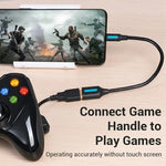 VENTION CCS Series 0.15m USB 2.0 Type-C Male to USB-A Female 480Mbps Transfer OTG Data Cable, Type-C M to USB-A F