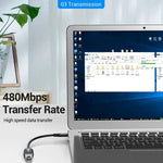 VENTION CCS Series 0.15m USB 2.0 Type-C Male to USB-A Female 480Mbps Transfer OTG Data Cable, Type-C M to USB-A F