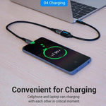 VENTION CCS Series 0.15m USB 2.0 Type-C Male to USB-A Female 480Mbps Transfer OTG Data Cable, Type-C M to USB-A F