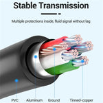 VENTION CCU Series USB 2.0 Micro-B Male to USB-A Female OTG Adapter 0.15m Round PVC Data Cable, Micro-B M to USB-A F
