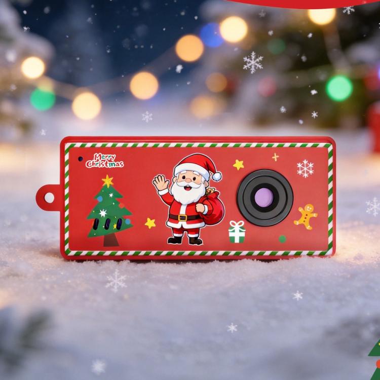Mini fotocamera digitale tascabile G6 Retro Thumb Camera con portachiavi, risoluzione 1080P e cordino, edizione natalizia per bambini e studenti.