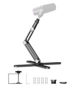 Supporto da tavolo per microfono in lega di alluminio ruotabile a 360 gradi per HyperX QuadCast e Blue Yeti., Microphone Arm Holder