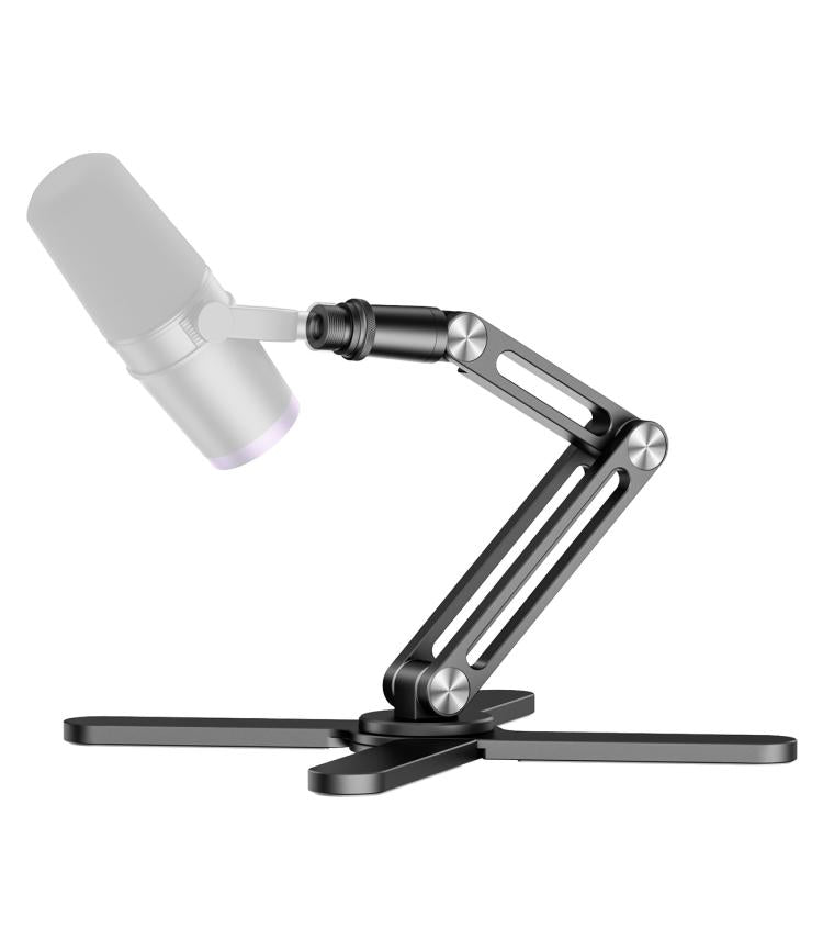 Supporto da tavolo per microfono in lega di alluminio ruotabile a 360 gradi per HyperX QuadCast e Blue Yeti., Microphone Arm Holder