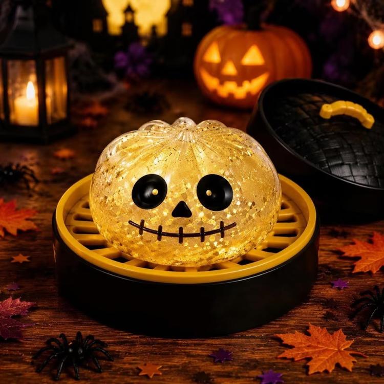 Halloween Ghost Dumpling Squishy 8.5cm Slow Rising Stress Relief Toy for Kids Adults
