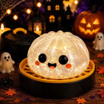 Halloween Ghost Dumpling Squishy 8.5cm Slow Rising Stress Relief Toy for Kids Adults