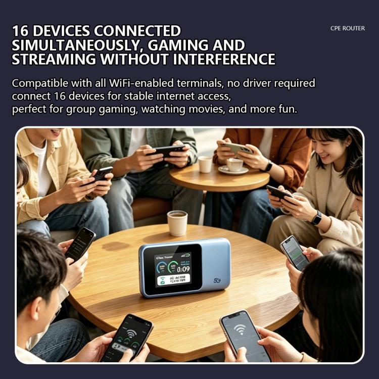 M12-E 300Mbps Wi-Fi 6 Dual-Band 4G / 5G LTE Mobile WiFi Router