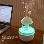 300ml Mushroom Jellyfish Aroma Diffuser Colorful Raindrop Humidifier, US Plug, UK Plug, EU Plug, AU Plug