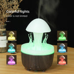 300ml Mushroom Jellyfish Aroma Diffuser Colorful Raindrop Humidifier, US Plug, UK Plug, EU Plug, AU Plug