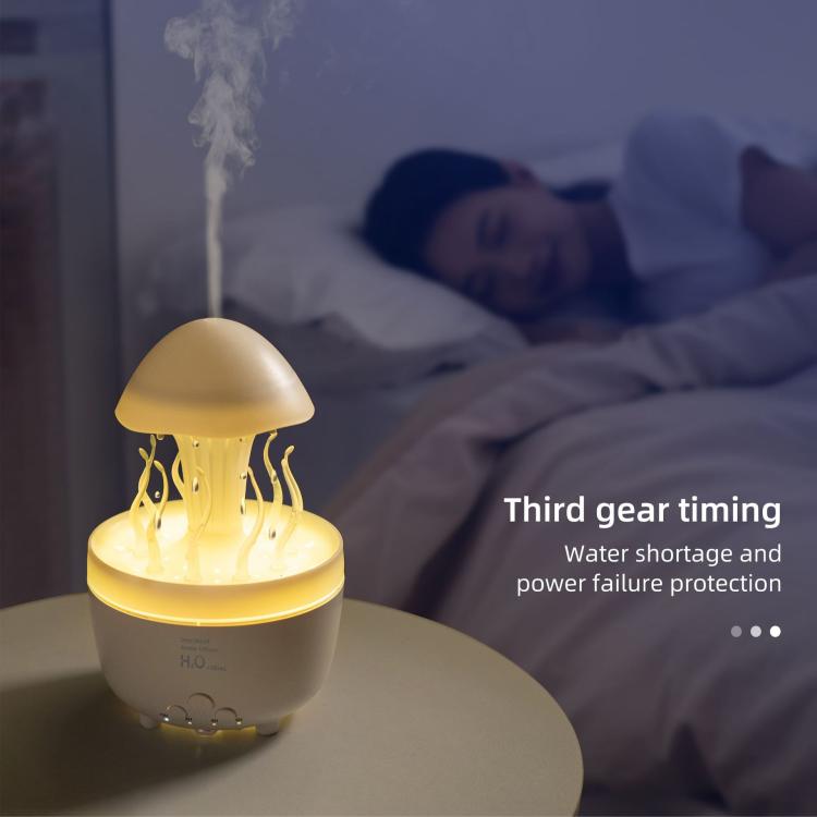 300ml Mushroom Jellyfish Aroma Diffuser Colorful Raindrop Humidifier, US Plug, UK Plug, EU Plug, AU Plug