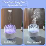 280ml Rotating Jellyfish Aroma Diffuser Dancing Seaweed Mist Mode Smart Humidifier with Remote, 7-Color LED Night Light for Home