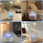 280ml Rotating Jellyfish Aroma Diffuser Dancing Seaweed Mist Mode Smart Humidifier with Remote, 7-Color LED Night Light for Home