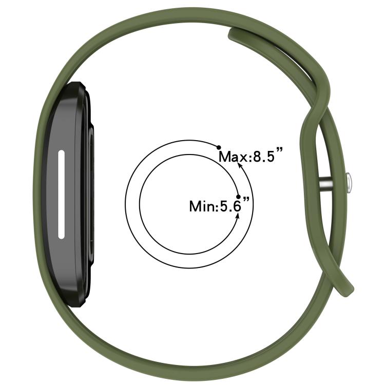 Cinturino per orologio in silicone tinta unita con fibbia a farfalla., For Hume Band 2.0