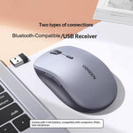 Mouse wireless ergonomico UGREEN MU002 – Dual Mode (Bluetooth e 2,4 GHz) – Click silenzioso