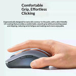 Mouse wireless ergonomico UGREEN MU002 – Dual Mode (Bluetooth e 2,4 GHz) – Click silenzioso