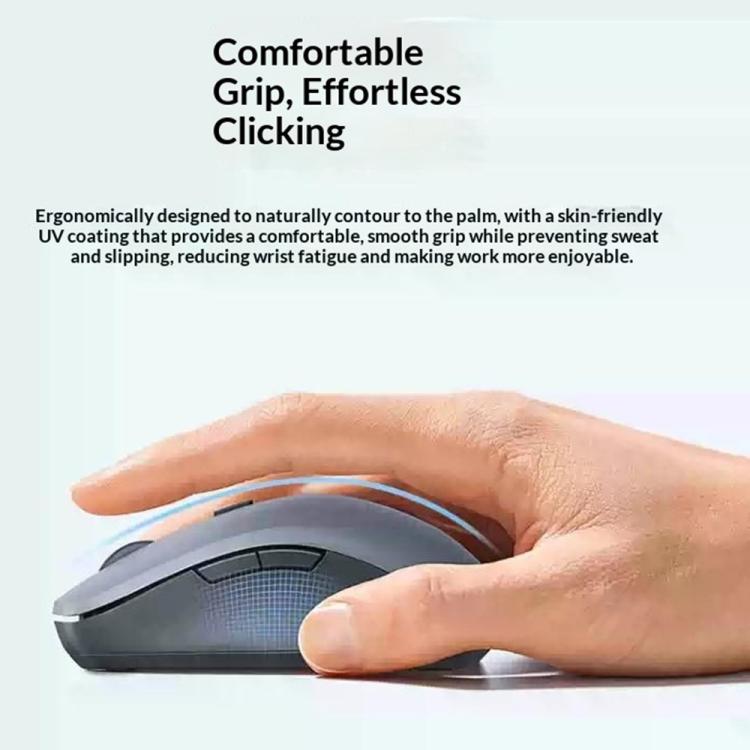 Mouse wireless ergonomico UGREEN MU002 – Dual Mode (Bluetooth e 2,4 GHz) – Click silenzioso