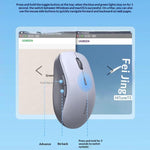 Mouse wireless ergonomico UGREEN MU002 – Dual Mode (Bluetooth e 2,4 GHz) – Click silenzioso