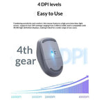 Mouse wireless ergonomico UGREEN MU002 – Dual Mode (Bluetooth e 2,4 GHz) – Click silenzioso