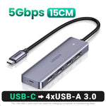 UGREEN CM219 Type-C to USB 3.0 4-Port Hub 5Gbps Data Transfer Splitter