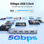 UGREEN CM219 Type-C to USB 3.0 4-Port Hub 5Gbps Data Transfer Splitter