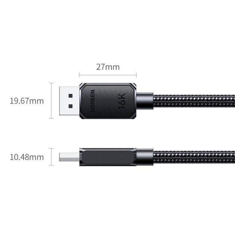 UGREEN DP128 3 Meter DP2.1 DisplayPort Male to Male Adapter Cable 16K / 60Hz 80Gbps