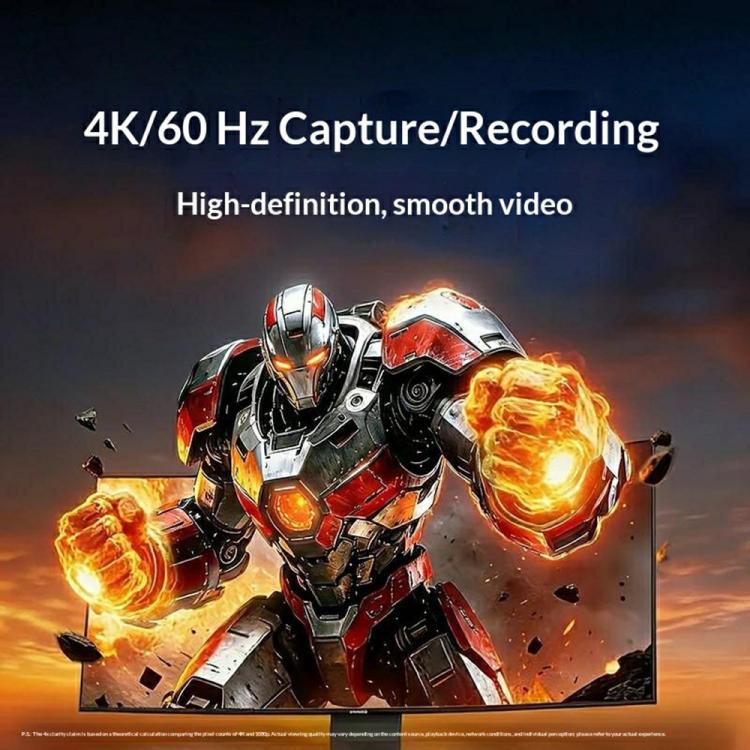 UGREEN UG307 95348 USB-A and Type-C to HDMI 4K 60Hz HD Video Capture Card, UG307