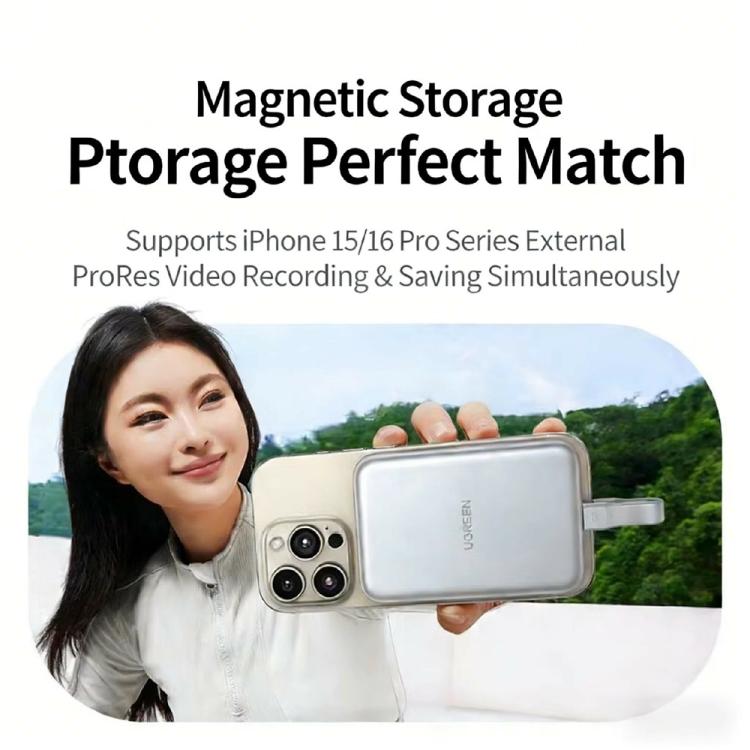 UGREEN D619 55151 M.2 NVMe Magnetic SSD Enclosure 10Gbps USB-C PD 100W