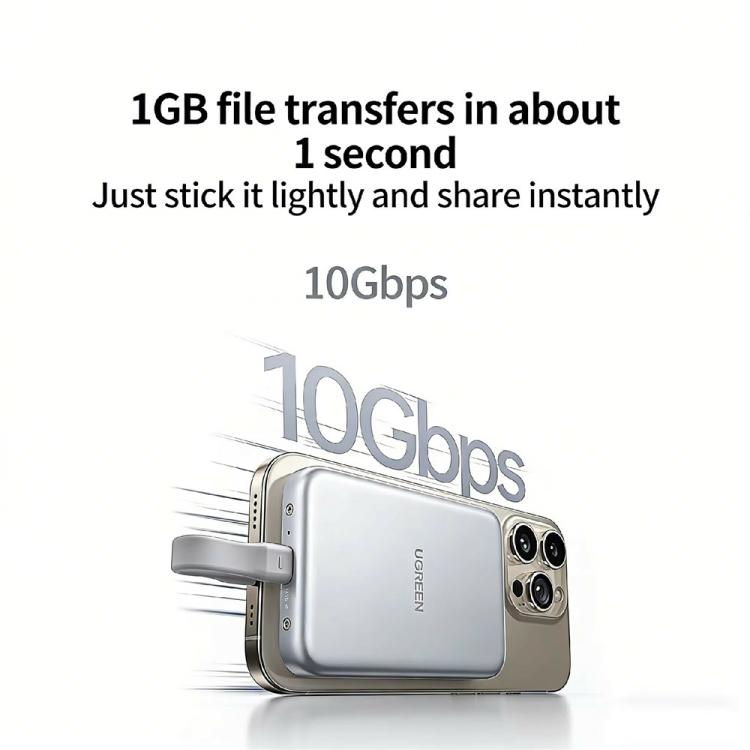 UGREEN D619 55151 M.2 NVMe Magnetic SSD Enclosure 10Gbps USB-C PD 100W