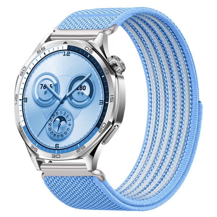 Airy Mixed Nylon Loop Metal Connector Watch Band, 22mm, 20mm
