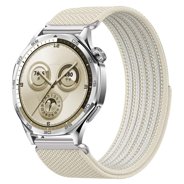 Airy Mixed Nylon Loop Metal Connector Watch Band, 22mm, 20mm