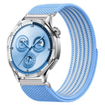 Airy Mixed Nylon Loop Metal Connector Watch Band, 18mm