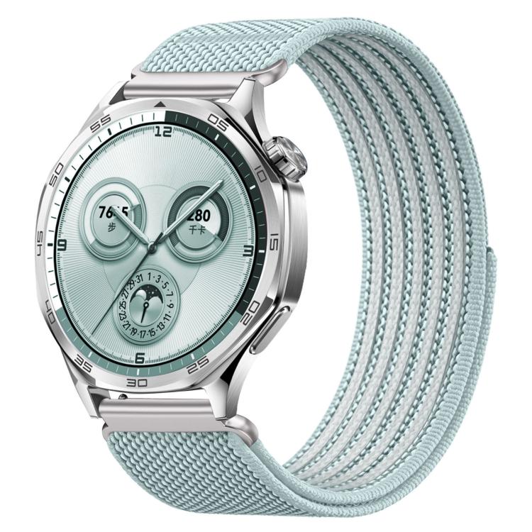 Airy Mixed Nylon Loop Metal Connector Watch Band, 18mm