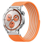 Airy Mixed Nylon Loop Metal Connector Watch Band, 18mm
