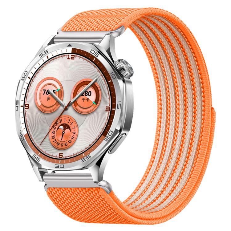 Airy Mixed Nylon Loop Metal Connector Watch Band, 18mm