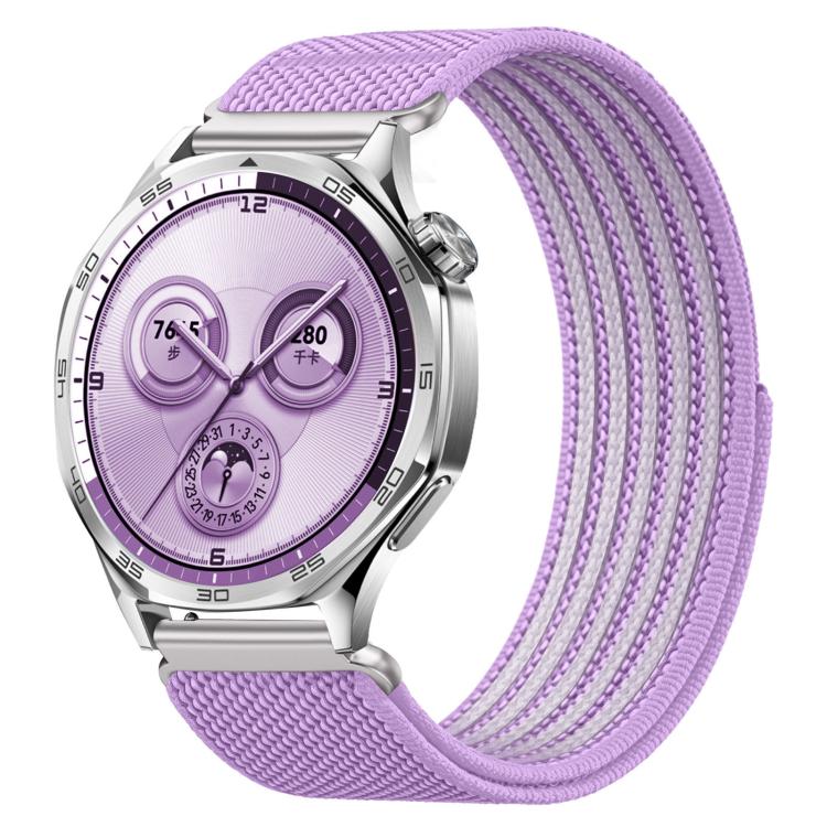 Airy Mixed Nylon Loop Metal Connector Watch Band, 18mm