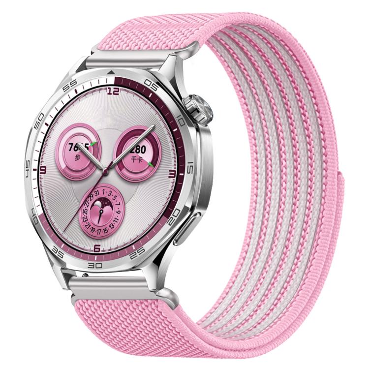 Airy Mixed Nylon Loop Metal Connector Watch Band, 18mm