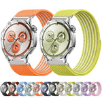 Airy Mixed Nylon Loop Metal Connector Watch Band, 22mm, 20mm