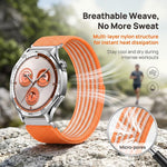 Airy Mixed Nylon Loop Metal Connector Watch Band, 22mm, 20mm